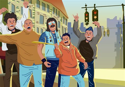 Cartoon Hooligans.